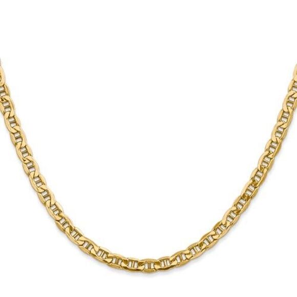 10k Gold Anchor Link Chain- 22 inches long- New - Picture 1 of 6